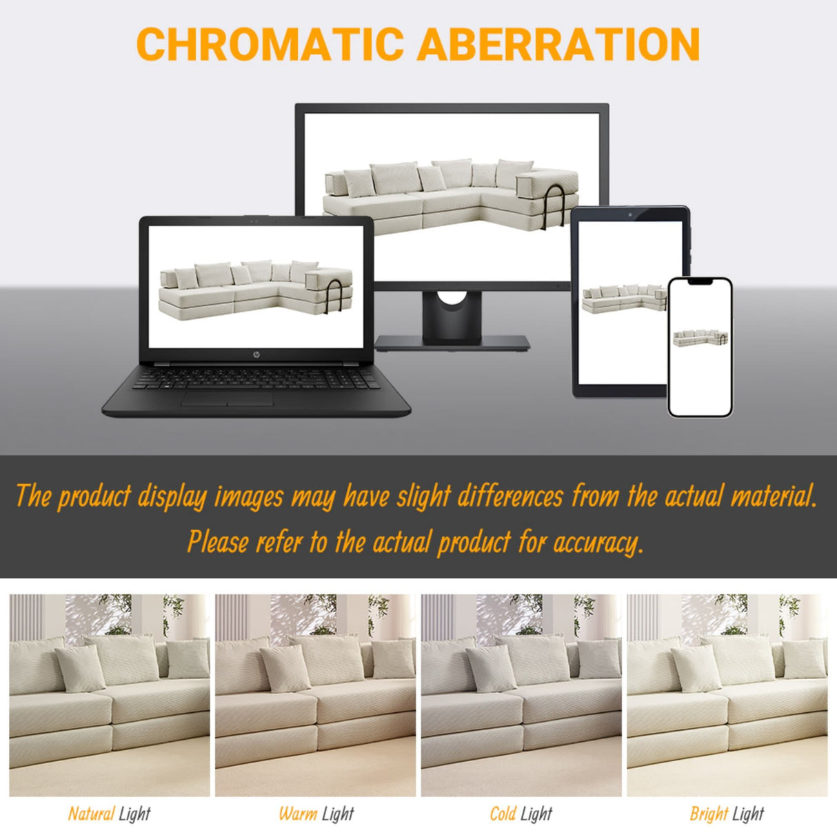 Modular L Shaped Floor Living Room Sofa Set With 6 Pillows