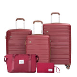 5 Piece Set Hardshell Carry On Luggage Set With Tsa Lock
