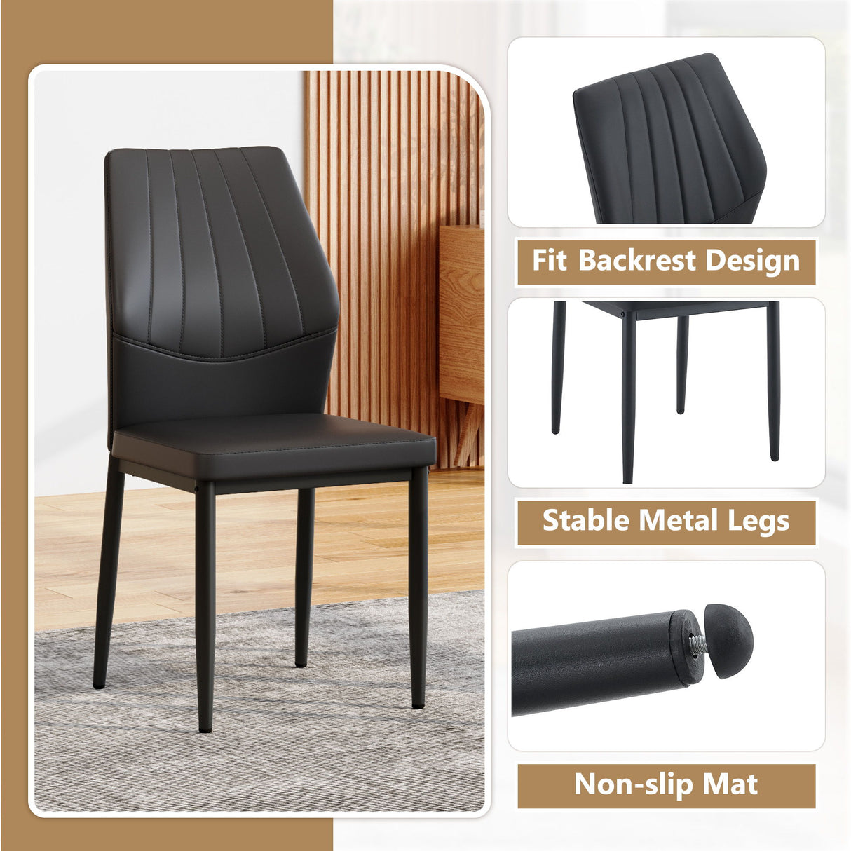 Dining Chairs With Shell Pattern, Comfort And Style