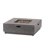 Modern Square Fire Pit With 50,000 Btu