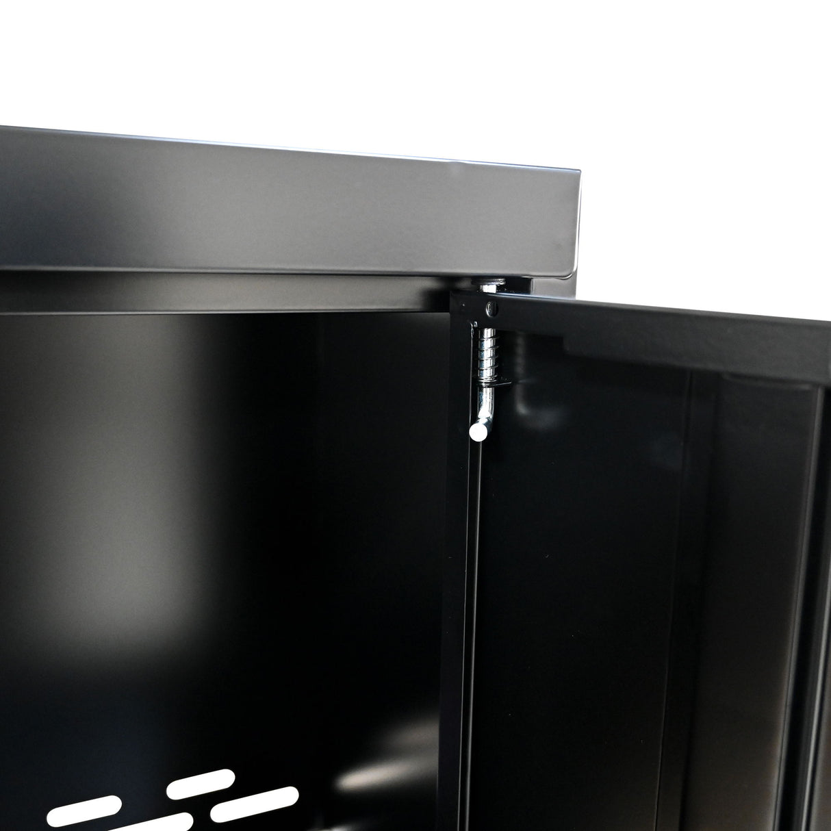 Steel Filing Cabinet With Compartments For Office Use, Storage, File Storage, Archives, And High And Low Cabinets - Black / Red