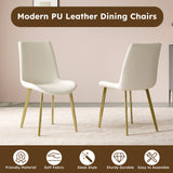 Modern Dining Chairs Ergonomic Design For Kitchen (Set of 4)