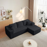 Modular Cloud Sectional Couch With L Shape Chaise, Deep Seat