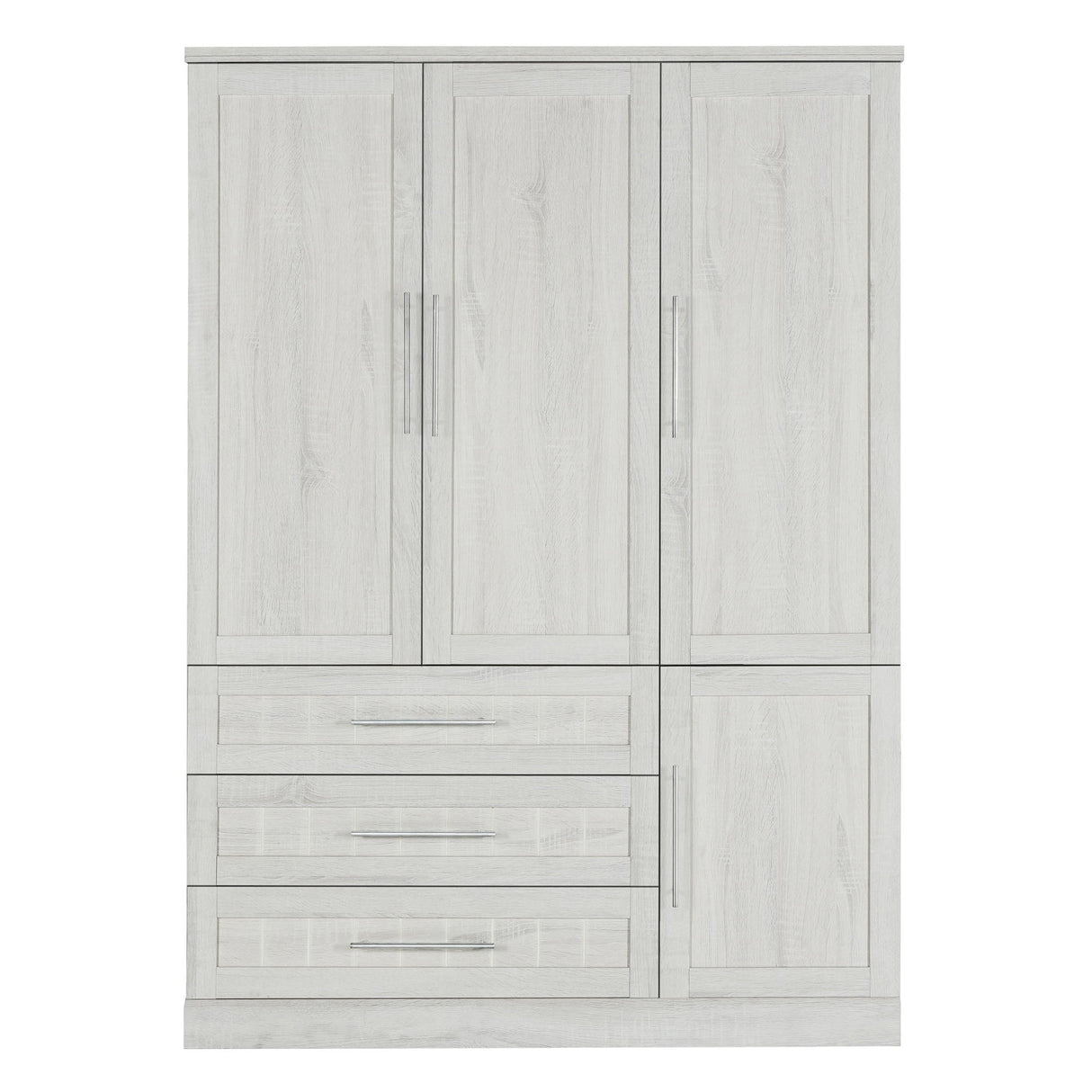 4 Door Wardrobe Armoire With 3 Drawers
