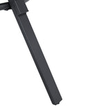 Contemporary Indoor Dining Set With Metal Legs, Birch, And Metal - Black / Natural