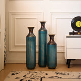 Modern Droplet Shaped Floor Vase Set, 3 Piece Home Decor