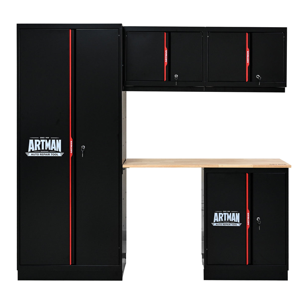 Steel Filing Cabinet With Compartments For Office Use, Storage, File Storage, Archives, And High And Low Cabinets - Black / Red