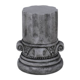 Outdoor End Table, Round Side Table For Patio And Garden - Antique Gray