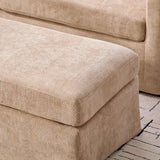 Accent Chair Wide With 2 Bolster Pillows, And Matching Ottoman