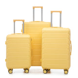 3 Pieces Set 20" / 24" / 28" Spinner Wheel Luggage With Combination Lock