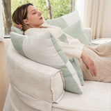 Modern Oversized Round Barrel Accent Chair With Ottoman