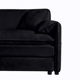 Oversized Chair With Movable Ottoman, Soft Upholstered Lounge Chair