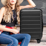 3 Pieces Set 20" / 24" / 28" Spinner Wheel Luggage With Combination Lock