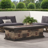 Fire Pit With Lightweight Concrete And Steel Frame