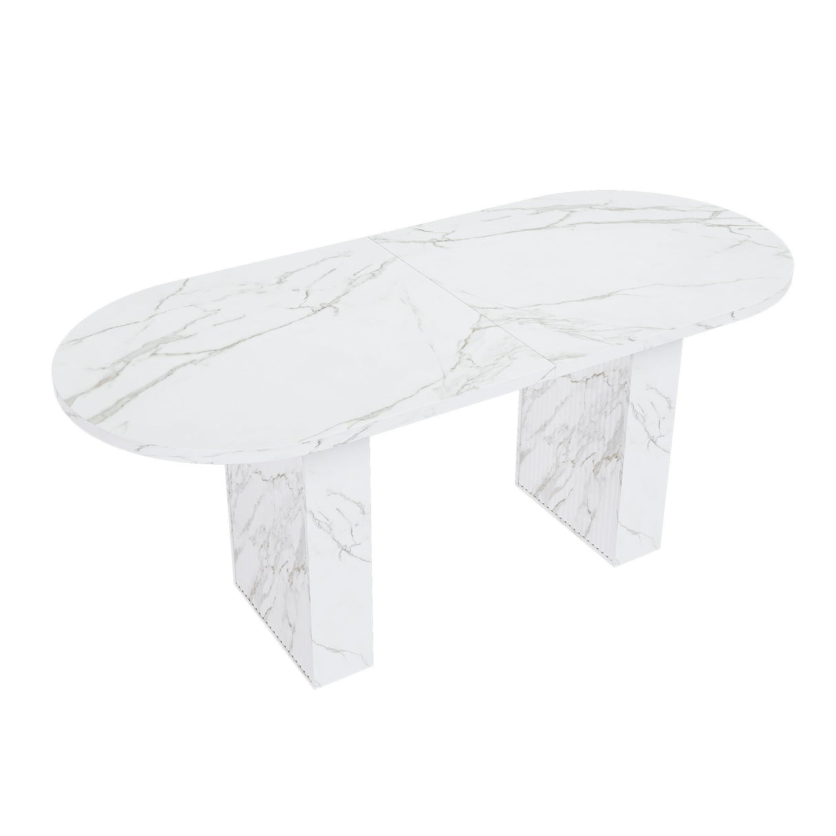 Oval Dining Table - White