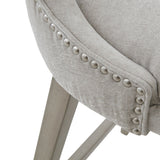 360 Degree Swivel Counter Stool With Silver Detailing