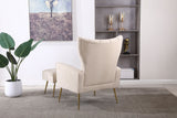 Accent Chair With Ottoman, Comfy Armchair For Living Room