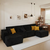 Modular U-Shaped Sectional Sofa With Reversible Design
