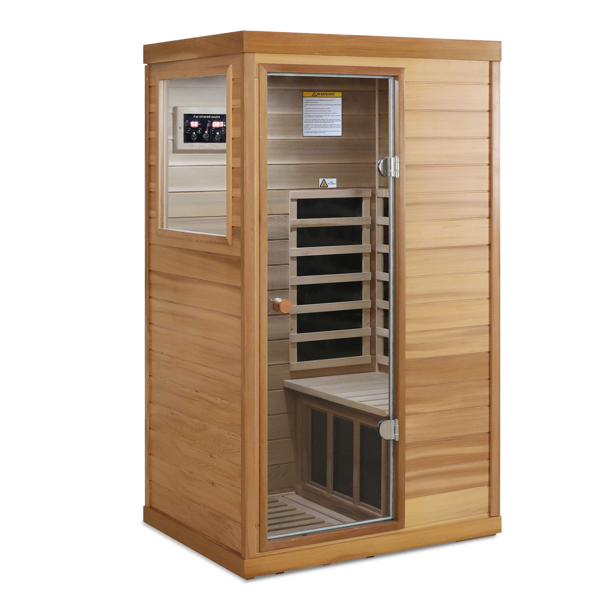 Hemlock Mini 1 Person Far Infrared Door Indoor Sauna Room