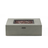 Modern 50,000 Btu Square Fire Table With Propane Tank