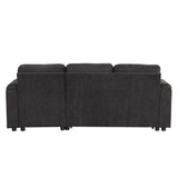 Convertible L Shaped Sofa Couch With Storage, Cup Holders, USB Ports
