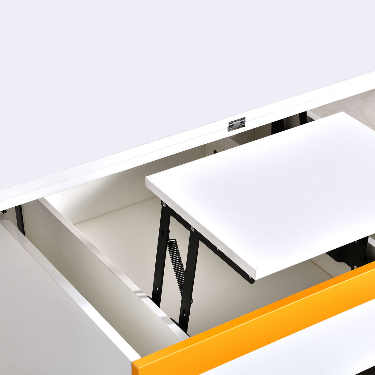 Multi Functional Adjustable Coffee Table With 4 Storage Stools