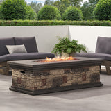 Fire Pit With Lightweight Concrete And Steel Frame