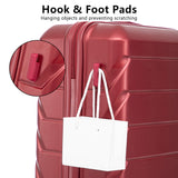 3 Pieces Set 20" / 24" / 28" Spinner Wheel Luggage With Combination Lock