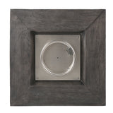 Anchorage - Wood Square Fire Pit 40, 000 Btu - Gray