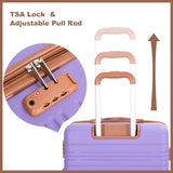 5 Piece Set Hard Case Spinner Wheels Luggage Sets With Tsa Lock