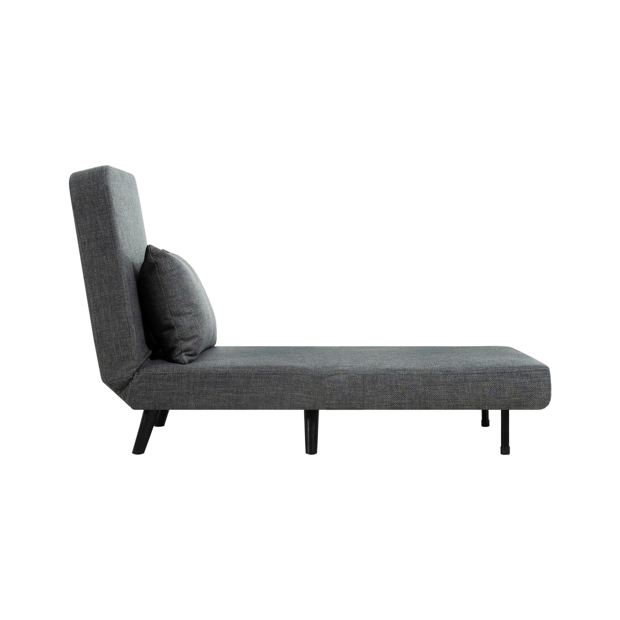 3 In 1 Foldable Linen Chaise Lounge With Adjustable Backrest