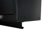 Steel Filing Cabinet With Compartments For Office Use, Storage, File Storage, Archives, And High And Low Cabinets - Black / Red