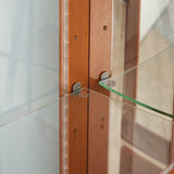 Curio Cabinet Lighted Curio Diapaly Cabinet With Adjustable Shelves And Mirrored Back Panel, Tempered Glass Doors (6 Tier), (E26 Light Bulb Not Included)