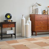 Floor Metal Vase Modern Style Decoration Home Metal Vase 3 Piece Set Gorgeous Home Decoration Large Glazed Metal Vase - Gold / White