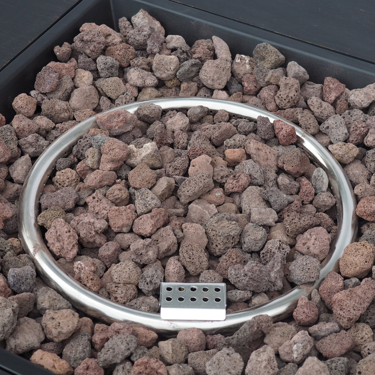 Outdoor Patio Gas Burning Fire Pit Table 50,000 Btu, Square