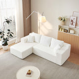 Modular Cloud Sectional Couch With L Shape Chaise, Deep Seat
