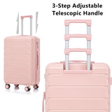3 Pieces Set 20" / 24" / 28" Spinner Wheel Luggage With Combination Lock