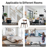 Retro Dining Chairs With Ergonomic Back (Set of 2)