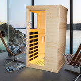 Single Person Spruce Far Infrared Sauna Hair - Natural