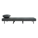 3 In 1 Foldable Linen Chaise Lounge With Adjustable Backrest
