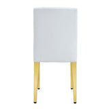 Elegant Upholstered Chairs With Metal Legs