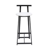 Modern Bar Stools With Backrest For Kitchen (Set of 3)
