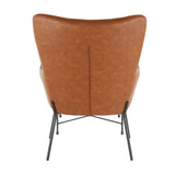 Izzy - Industrial Lounge Chair & Ottoman Set