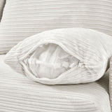 Single Sofa Couch With Storage Space, Movable Ottoman, USB Ports, Cup Holders, Phone Holder