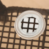 Outdoor Table With Woven Rattan Design - Brown