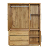 4 Door Wardrobe Armoire With 3 Drawers