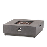 Modern Square Fire Pit With 50,000 Btu