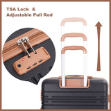 5 Piece Set Hard Case Spinner Wheels Luggage Sets With Tsa Lock