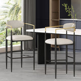 Counter Height Upholstered Barstools (Set of 2)