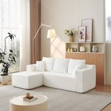 Modular Cloud Sectional Couch With L Shape Chaise, Deep Seat